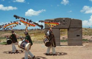 Traditionelle Musikgruppe in Bolivien