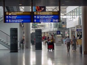 Check-In-Halle am Flughafen Münster-Osnabrück