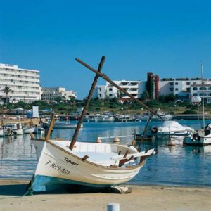 Am Hafen von Cala d'en Bosch geht es noch beschaulich zu