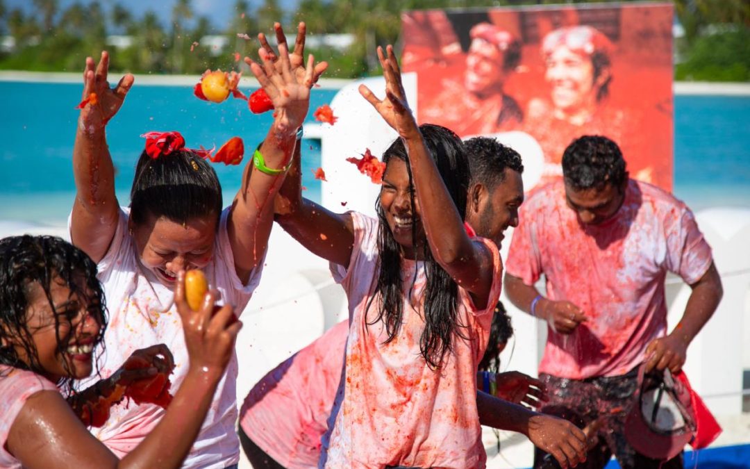 Erstes Tomaten Festival auf den Malediven