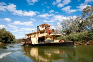 Emmylou auf dem Murray River